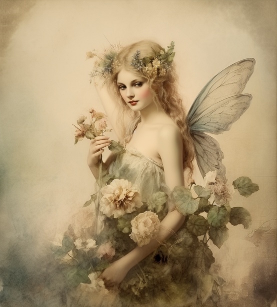 Vintage Beautiful Fairy Angel Free Stock Photo - Public Domain Pictures