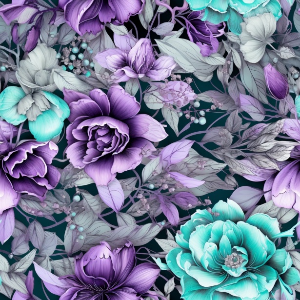 Seamless Flower Pattern Free Stock Photo - Public Domain Pictures