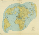 1947 Land Hemisphere Map