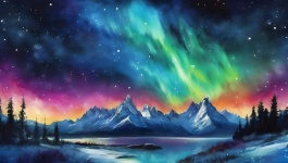 Aurora Borealis Sky Landscape