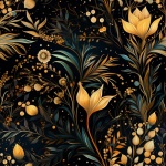 Black And Gold Seamless Art