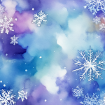 Bright Multicolor Winter Snowflake
