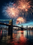 Brooklyn Bridge NYC Fireworks
