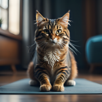 Cat On Yoga Mat