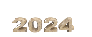 Numbers, 2024, New Year, Png