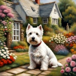 Dog Cottage Garden Art
