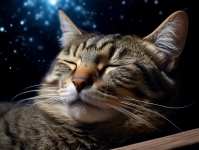 Dreaming Tabby Cat
