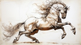 Equestrian Drawing Study 10