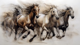 Equestrian Drawing Study 4