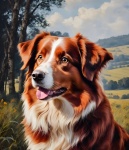 Dog Australian Shepherd Art