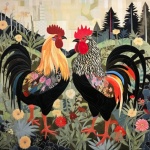 Chicken And Roosters Digital Art