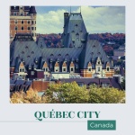 Quebec City Canada Travel Poster
