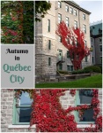 Quebec City Autumn Travel Poster