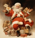 Christmas, Santa, Holiday, Man