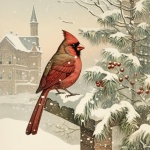 Christmastime Vintage Cardinal