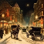 Victorian Era Christmastime Art