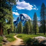 Yosemite Valley Half Dome Art
