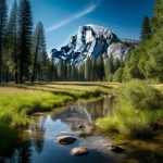 Yosemite Valley Half Dome Art