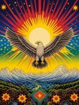 Vintage Retro Eagle Poster