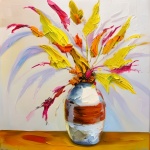 Vase Of Flowers Oil Painting