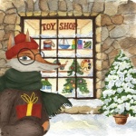 Christmas Fox Character Art