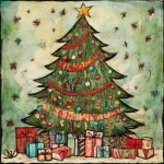 Christmas Tree Cartoon Art