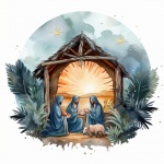 Baby Jesus Nativity Art