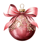 Christmas Tree Ball With Bow