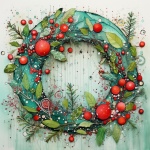 Christmas Wreath Art