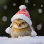 Christmas Chick Art