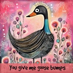 Cute Goose Valentine Art