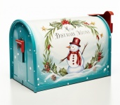 Snowman Mailbox Christmas Art