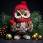 Christmas Owl Art