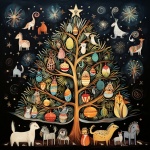Doodle Art Christmas Tree