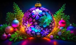 Christmas Ball Background