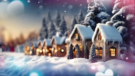 Gingerbread Houses Christmas Winter
