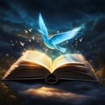Magic Book With Bird