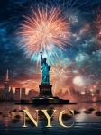 New York New Years Eve Poster