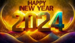 New Year 2024, Greeting Card