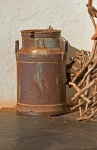 Old Rusted Metal Milk Can