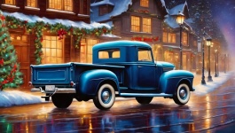 Vintage Pickup Truck Christmas