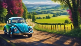 Vintage VW Beetle Car