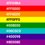 Original Gay LGBT Pride Colors