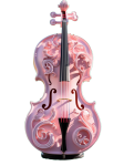 Pink Fiddle Art Illustration