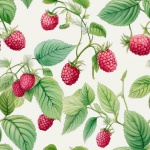 Seamless Raspberry Pattern