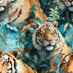 Seamless Tiger Background