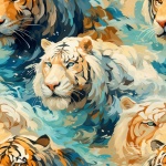Seamless Tiger Background