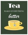 Tea Retro Slogan Poster