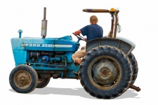 Old Ford Tractor, Farmer