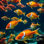 Tropical Fish Swarm Aquarium